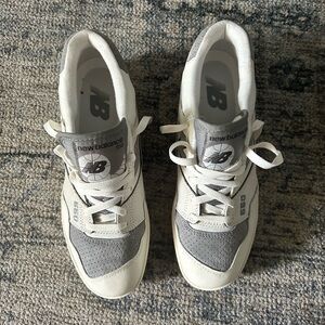 New Balance Women's Gray and Cream Sneakers